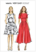 Akcesoria i części do maszyn do szycia - Vogue v9075  wykrój do szycia, wygląda elegancko, Extra ekstrawagancko, modny V9075A50 - miniaturka - grafika 1