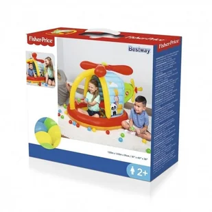 Bestway Dmuchany helikopter Fisher Price z piłkami - Materace dmuchane i koła do pływania - miniaturka - grafika 11