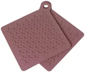 Miseczki i talerzyki dla dzieci - Blomus Zestaw 2 podkładek pod naczynia BLOMUS Whithered Rose Flip czerwony, 19,5x19,5 cm - miniaturka - grafika 1