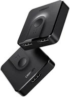 Adaptery i przejściówki - Ugreen Ugreen przełącznik rozdzielacz splitter switcher HDMI - 2x HDMI 1.4v CEC 3D HDCP1.4 4K 30Hz 10,2Gbps EDID czarny (50966) 50966-ugreen - miniaturka - grafika 1