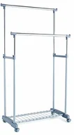 Wieszaki i stojaki - Zeller PRESENT SCHÖNER LEBEN. PRAKTISCH WOHNEN. 17151 wieszak na ubrania na kółkach, 2-częściowy, ok. 83 x 43 x 93,5-170 cm - miniaturka - grafika 1