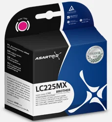 Asarto Tusz AS-B225MXN magenta zamiennik Brother LC225XLM AS-B225MXN - Tusze zamienniki - miniaturka - grafika 2