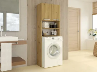 Szafka Łazienkowa POLA - DĄB ARTISAN PRALKA POLA ARTISAN - Szafki łazienkowe - miniaturka - grafika 3