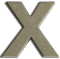 Decoupage - Aladine Litera X z betonu - miniaturka - grafika 1