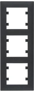 Hager Lumina Intense Ramka 3-krotna czarna WL5633 - Klawisze i ramki - miniaturka - grafika 2