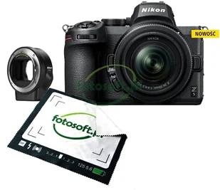 Nikon Z5 + adapter FTZ - Aparaty Cyfrowe Nikon Z5 + adapter FTZ - Aparaty Cyfrowe - miniaturka - grafika 1