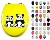 Deski sedesowe - MSV Deska sedesowa WC deska sedesowa deska sedesowa WC pokrywa sedesu płyty MDF (Panda) 1990/141277 - miniaturka - grafika 1