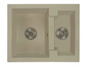 Zlewozmywaki - Brado Zlewozmywak granitowy YOGI beżowy yogibe - miniaturka - grafika 1