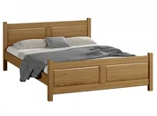 Łóżka - Magnat Meble Łóżko drewniane Lena 120x200 dąb - miniaturka - grafika 1