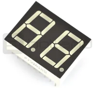 Podzespoły elektroniczne - Wyświetlacz 8-segmentowy x2 - 14mm czerwony - wsp. anoda LCD-06434 - miniaturka - grafika 1