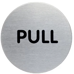 Durable Tabliczka / piktogram "Pull" okrągła - język angielski / 1 szt. 490165 - Systemy ekspozycyjne i znaki informacyjne - miniaturka - grafika 2