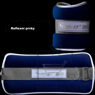 Movit Neoprenowe ciężarki mankiety odblaskowe - 2 x 2 kg - Pozostały sprzęt siłowy - miniaturka - grafika 13