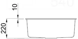 Elleci Quadra 105 (podwieszany) K96 Biały LKQ10596BSO - Zlewozmywaki - miniaturka - grafika 4