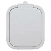 Gniazdka elektryczne - LDST Gniazdko do wilgotnego środowiska B2 IP44 3x2P biały - miniaturka - grafika 1