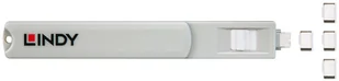 LINDY LINDY 40427 klucz blokujący port USB typu C, biały - opakowanie 4 szt. 40427 - Zabezpieczenia do laptopów - miniaturka - grafika 2
