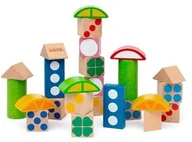 Klocki - Brio Kolorowe Drewniane Klocki 25szt - miniaturka - grafika 1