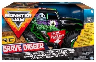 Monster Jam, pojazd zdalnie sterowany Grave Digger - Zabawki zdalnie sterowane - miniaturka - grafika 2