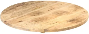 vidaXL Blat stołu, lite drewno mango, okrągły, 25-27 mm, 60 cm vidaXL - Blaty meblowe i parapety okienne - miniaturka - grafika 14