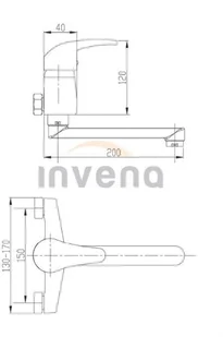 Invena Bateria zlewozmywakowa Ava New chrom BC-06-001 - Baterie kuchenne - miniaturka - grafika 2