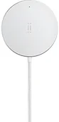 Ładowarki do telefonów - Aiino italian ideas Allure Pad, magnetyczna bezprzewodowa ładowarka ze zintegrowanym kablem USB-C (1 m), magnetyczne dokowanie i wyrównywanie, ładowarka z magnesem, szybka ładowarka iPhone'a, 15 W (srebrna) AIWMAG-SV - miniaturka - grafika 1