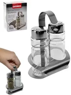 Pojemniki na przyprawy - Orion Przyprawnik na SÓL / PIEPRZ + stojak 152357 - miniaturka - grafika 1