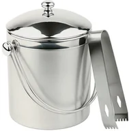 Akcesoria do lodu - APS APS Pojemnik termoizolacyjny do kostek lodu ze szczypcami 1 l | 36013 36013 - miniaturka - grafika 1