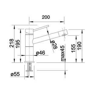 Blanco ALTA-F Compact 518412 - Baterie wannowe i prysznicowe - miniaturka - grafika 3