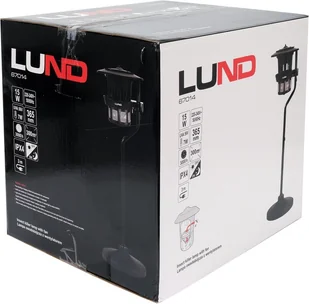 Lund LAMPA OWADOBÓJCZA Z WENTYLATOREM UV-A 8W IPX4 STOJAK - Lampy owadobójcze - miniaturka - grafika 4