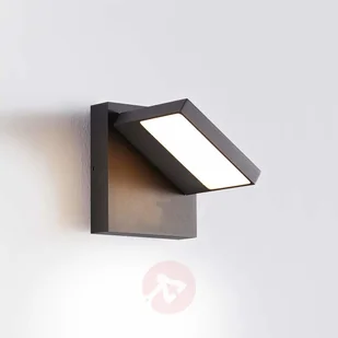 Lampenwelt com Kinkiet zewnętrzny LED Silvan, ciemnoszary - Lampy ogrodowe - miniaturka - grafika 3