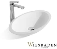 Umywalki - Wiesbaden Umywalka nablatowa 59x35 cm KIM Solid Surface, biała 36.4041 - miniaturka - grafika 1