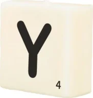 Świece - Paper Dreams świeca Scrabble litera Y wosk 2 x 4 cm czarny/biały twm_828486 - miniaturka - grafika 1