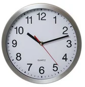 Zegary - Atrix Zegar aluminiowy na ścianę 10" AL2410 - miniaturka - grafika 1