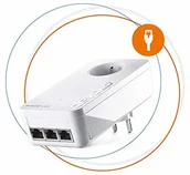 Huby USB - Devolo CPL DEVOLO Magic 2 LAN potrójna 8503 - miniaturka - grafika 1