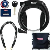 Akcesoria turystyczne - Abus ABUS 5950 nr Pro Shield Plus + 6 KS/85 + st5950 zapięcie rowerowe, Black, One Size 79230-4 - miniaturka - grafika 1