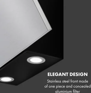 Klarstein CGCH2-SilverLining90 - Okapy kuchenne - miniaturka - grafika 11