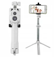 Uchwyty samochodowe do telefonów - Uchwyt Selfie Stick Kijek Statyw Pilot Bluetooth - miniaturka - grafika 1