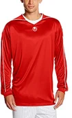 Piłka nożna - Uhlsport trykot Stream II z długim rękawem, wielokolorowa, XXL 100305701_rot/weiß_XXL - miniaturka - grafika 1