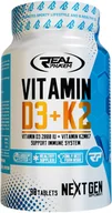 Witaminy i minerały dla sportowców - Real Pharm Sklep WITAMINA D3 + K2 MK7 90 TABS - miniaturka - grafika 1