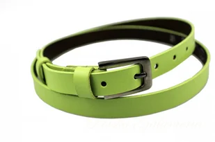 Complex Pasek Damski Skórzany (PL) 20 mm Skóra Naturalna BARDZO JASNY ZIELONY Wąski - Paski - miniaturka - grafika 2