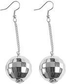 Stroje karnawałowe - Widmann Andreas 03526 kolczyki kula dyskotekowa, Womens, srebrny, One Size 03526 - miniaturka - grafika 1