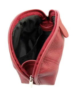 ELKOR (PL) Skórzana Kosmetyczka Półokrągła ELKOR (PL) Mała - Kosmetyczki, organizery i kuferki - miniaturka - grafika 3