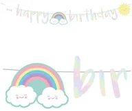 Gadżety dla niej i dla niego - Amscan Girlanda "Happy Birthday - Tęcza i Chmurka", 180 cm 9904306 - miniaturka - grafika 1