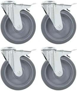 VidaXL Lumarko 32 kółka skrętne z otworem na śrubę, 125 mm 277880 VidaXL - Kółka i bloczki VidaXL Lumarko 32 kółka skrętne z otworem na śrubę, 125 mm 277880 VidaXL - Kółka i bloczki - miniaturka - grafika 1