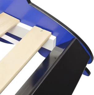 vidaXL Łóżko dziecięce w kształcie samochodu, 90x200 cm, niebieski vidaXL - Łóżka dla dzieci i młodzieży - miniaturka - grafika 5