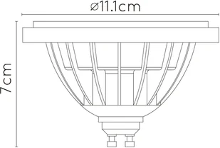Lucide Reflektor LED GU10 12W 3 000 K dim to warm, czarny - Żarówki LED - miniaturka - grafika 4
