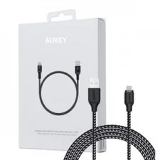 Aukey CB-AM2 kabel micro USB Nylon 2m Czarny aukey_20190611125337 - Kable USB - miniaturka - grafika 2