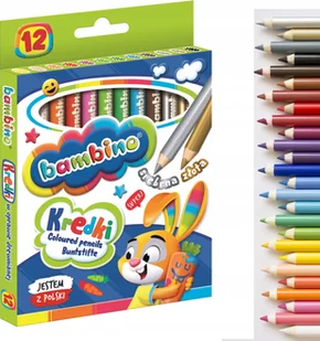 St. Majewski Kredki ołówkowe Bambino 12 kolorów w oprawie drewnianiej - Przybory szkolne - miniaturka - grafika 4