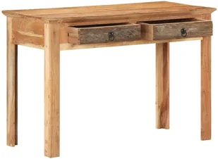 VidaXL Biurko, 110 x 50 x 75 cm, lite drewno z odzysku 320385 VidaXL - Biurka - miniaturka - grafika 3