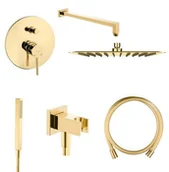 Zestawy prysznicowe - Oltens Oltens Molle zestaw podtynkowy złoty 36603800 - miniaturka - grafika 1