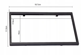 Ramka 2DIN Do Radia Chińskiego 100x178mm 115x187mm - Akcesoria car audio - miniaturka - grafika 2